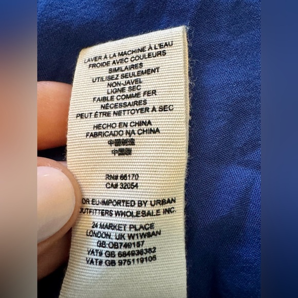 Free People Printed Love of My Life Midi Dress Floral Blue XS Button Front Midi - Picture 13 of 16